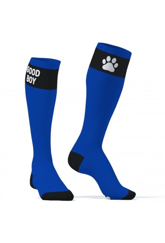 Chaussettes hautes Big Good Boy Bleues 
