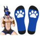 Chaussettes hautes Big Good Boy Bleues 