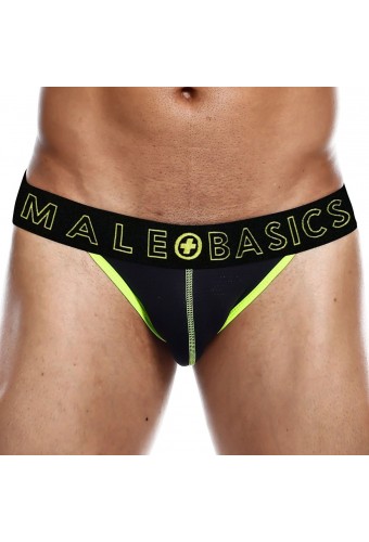 Jockstrap NEON MaleBasics Noir-Jaune 