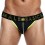 Jockstrap NEON MaleBasics Noir-Jaune