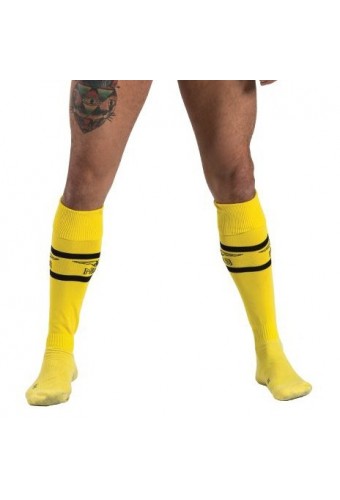 Chaussettes hautes URBAN FOOTBALL SOCKS Jaune-Noir 