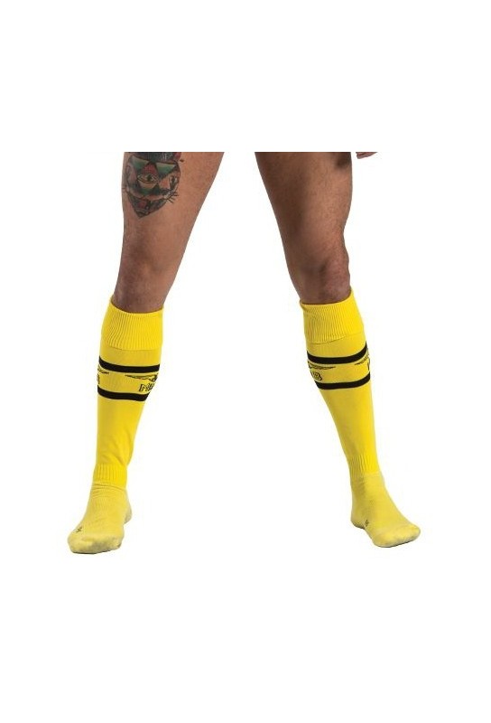 Chaussettes hautes URBAN FOOTBALL SOCKS Jaune-Noir 