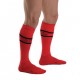 Chaussettes hautes URBAN FOOTBALL SOCKS Rouge-Noir 