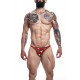 Slip sexy Brazilian Rouge-Coeurs 