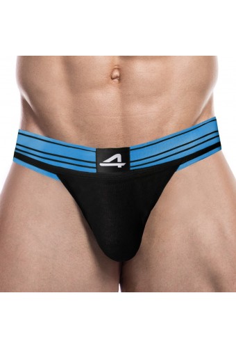 Jockstrap Rugby Noir-Bleu 