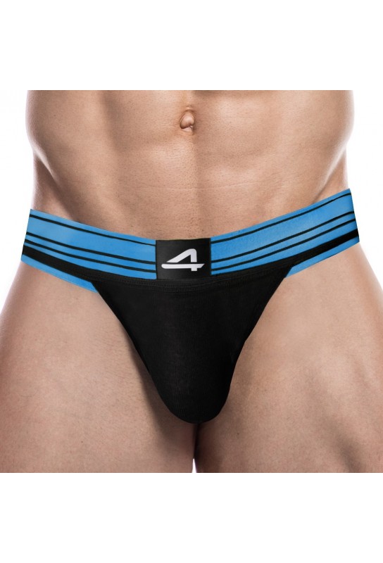 Jockstrap Rugby Noir-Bleu 