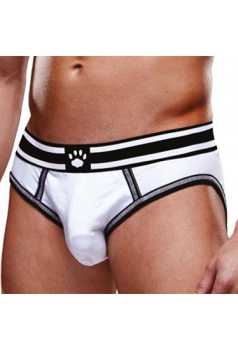 Bottomless OPEN BRIEF Prowler Blanc-Noir 