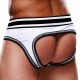 Bottomless OPEN BRIEF Prowler Blanc-Noir 