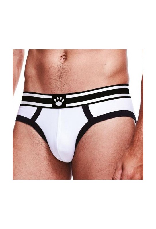Slip Brief Prowler Blanc-Noir 
