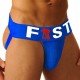 Jockstrap Fist Logo Bleu 