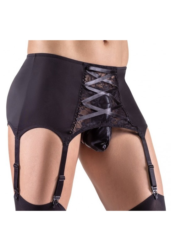 Porte-Jarretelles Homme Belt Lace Noir 