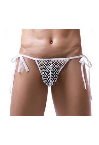 Slip Filet à Cordons NET LOOP Blanc 