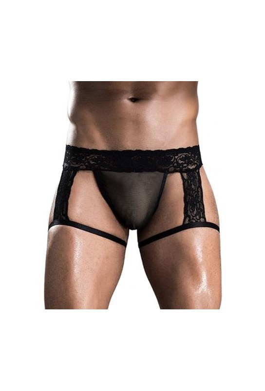 Boxer string sexy Dentelle Noir 