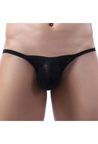 String Dentelle Osta Noir 
