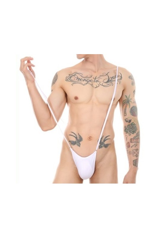 Singlet fin Strappia Blanc 