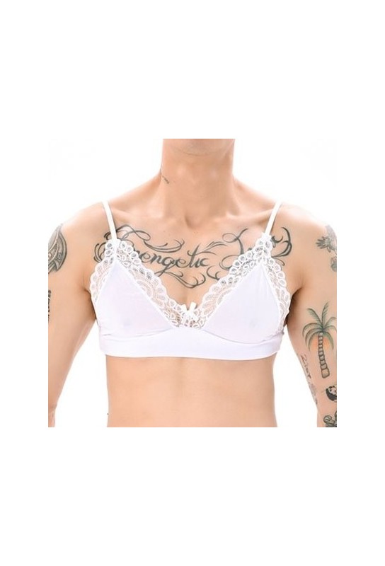 Soutien-Gorge Lace Border Blanc 