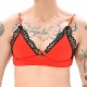 Soutien-Gorge Lace Border Rouge-Noir 