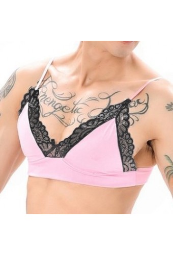 Soutien-Gorge Lace Border Rose-Noir 