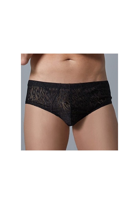 Shorty Dentelle Leopard Allure Noir 