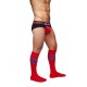 Chaussettes hautes Urban Football Socks Rouge-Bleu 