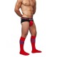 Chaussettes hautes Urban Football Socks Rouge-Bleu 