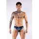 Jockstrap en néoprène Jock Brief Mr B Noir-Bleu 