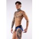 Jockstrap en néoprène Jock Brief Mr B Noir-Bleu 