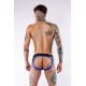 Jockstrap en néoprène Jock Brief Mr B Noir-Bleu 