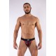 Jockstrap en néoprène Mister B Noir-Rouge 