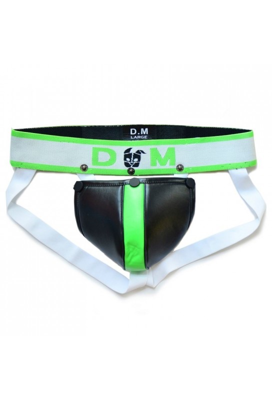 Jockstrap Neo Dungeon Noir-Vert fluo 