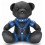 Ours en cuir Bendy The Bdsm Teddy Bear Bleu