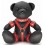 Ours en cuir Bendy The Bdsm Teddy Bear Rouge