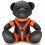 Ours en cuir Bendy The Bdsm Teddy Bear Orange