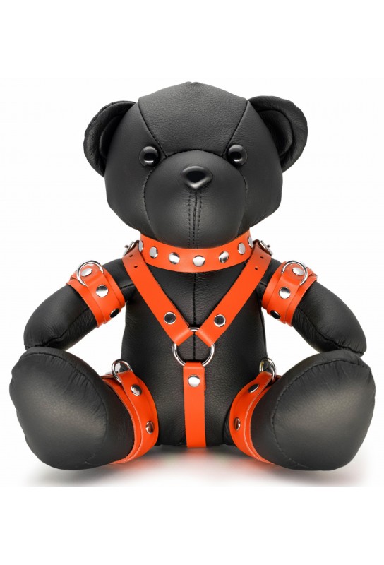 Ours en cuir Bendy The Bdsm Teddy Bear Orange 