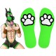 Chaussettes Paw Kinky Puppy Vertes 