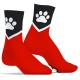 Chaussettes Paw Kinky Puppy Rouges 