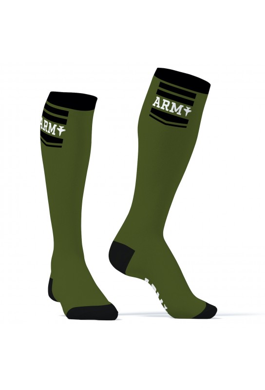 Chaussettes Hautes Hanky Army SneakXX Vertes 