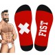 Chaussettes Hautes HANKY FIST SneakXX Rouge 
