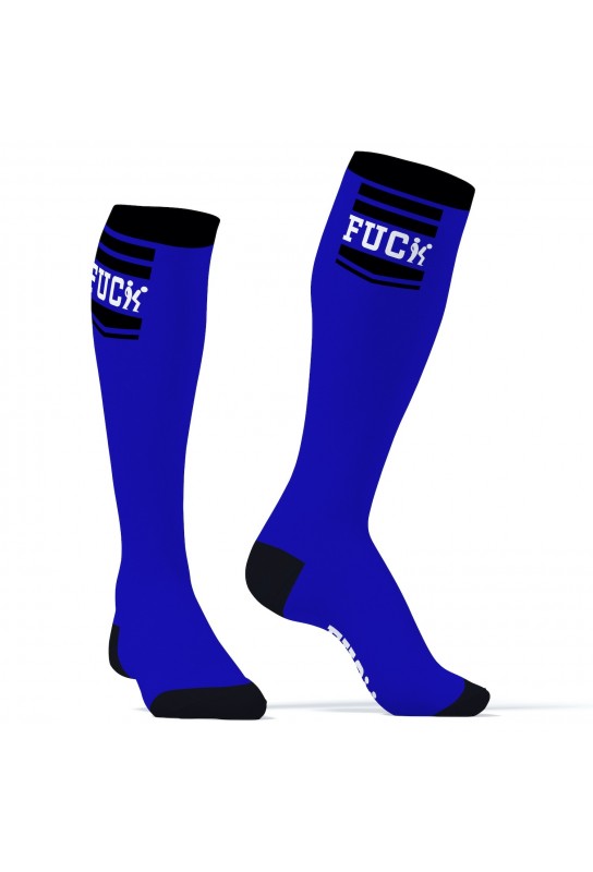 Chaussettes Hautes HANKY FUCK SneakXX Bleues 
