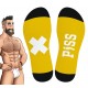 Chaussettes Hautes HANKY PISS SneakXX Jaunes 