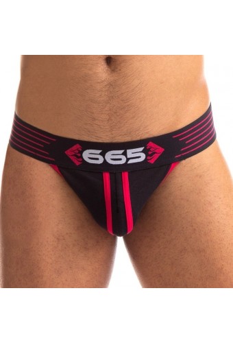 Jockstrap Rally 665 Noir-Rouge 