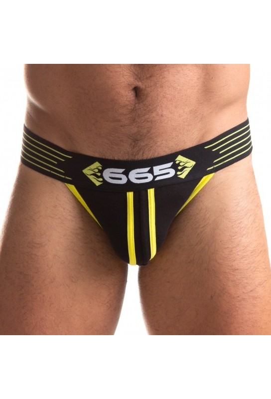 Jockstrap Rally 665 Noir-Jaune 