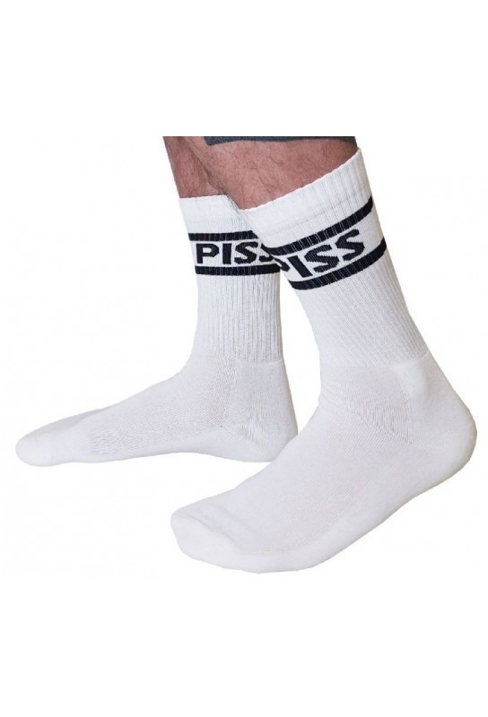 Chaussettes blanches Piss Crew Socks 