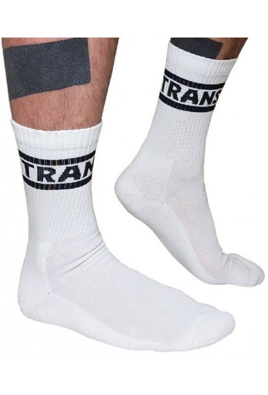 Chaussettes blanches Trans Crew Socks 