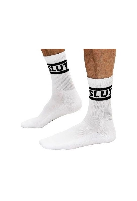 Chaussettes blanches Slut Crew Socks 