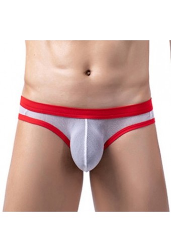 Slip Clipo Blanc-Rouge 