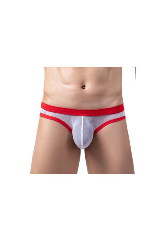 Slip Clipo Blanc-Rouge 