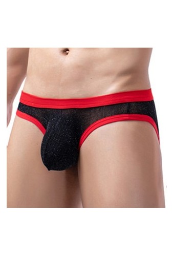Slip Clipo Noir-Rouge 