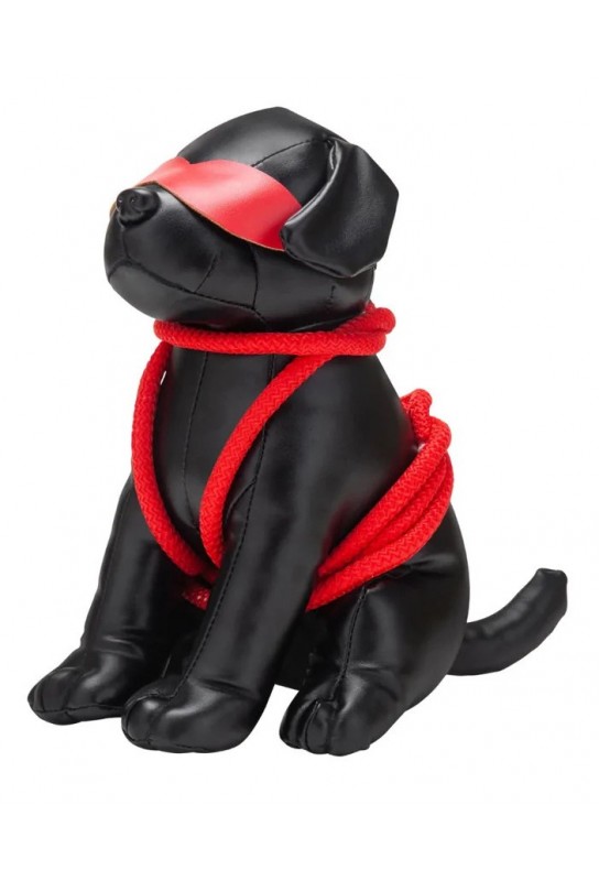 Chien en Simili Rover 24cm Noir 