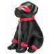 Chien en Simili Captain Chains 24cm Noir 